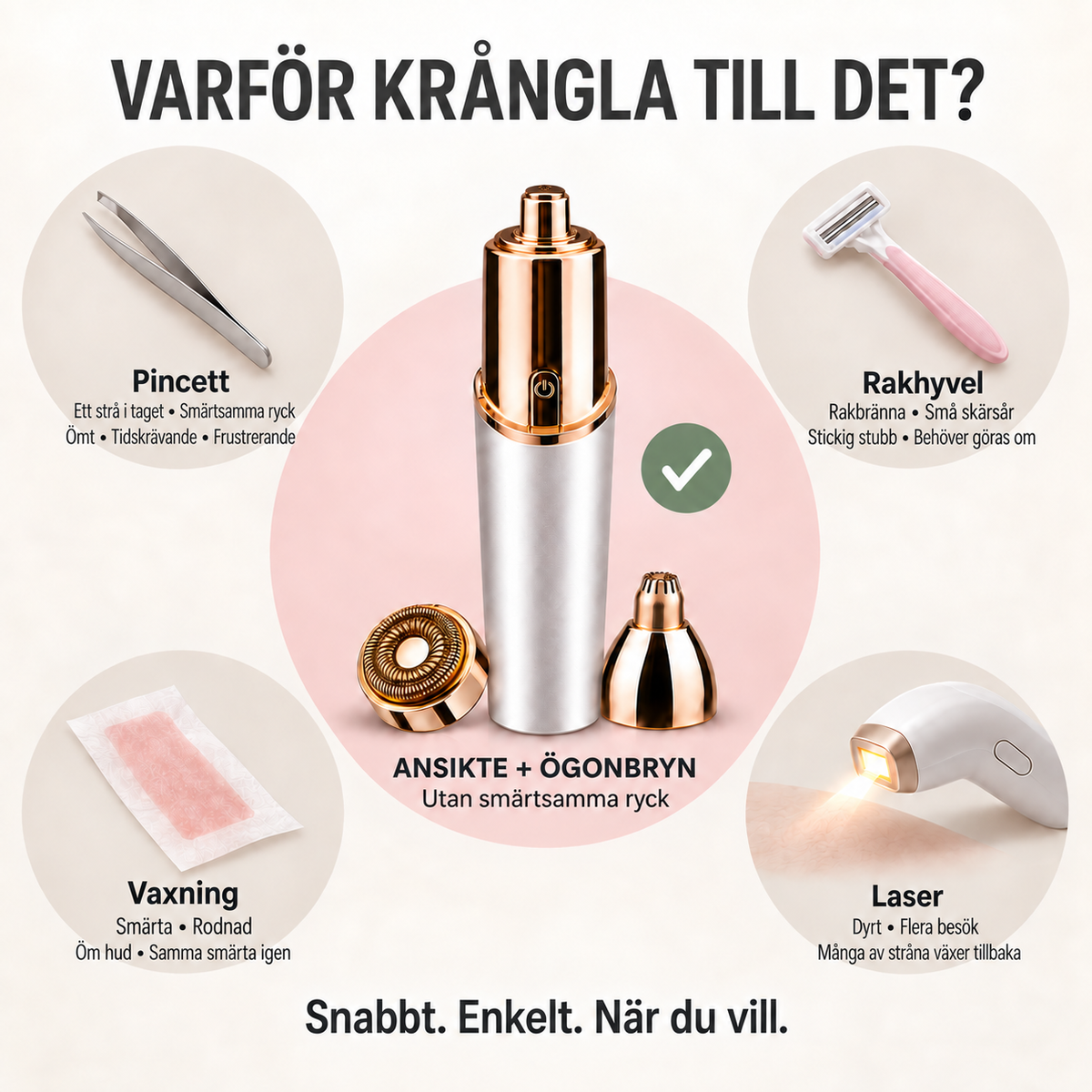 SmoothBeauty - Ansiktshåret borta på bara några sekunder